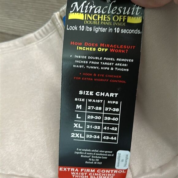 Miraclesuit High‎ Waist Mid Thigh Nude Tan Shapewear Size XL - Picture 9 of 11